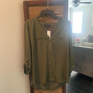 Best offer. Green tunic. Nice for work